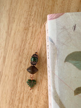 Load image into Gallery viewer, Forest Green Autumn Beaded Bookmark