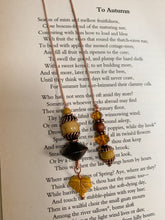 Load image into Gallery viewer, Ochre Autumn Beaded Bookmark