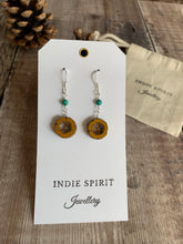 Load image into Gallery viewer, Arizona Turquoise Floral Earrings