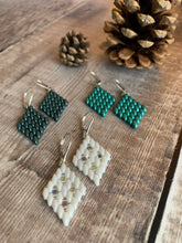 Load image into Gallery viewer, Evergreen Diamond Shaped  Earrings
