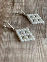 Load image into Gallery viewer, First Snow Diamond Shaped Earrings