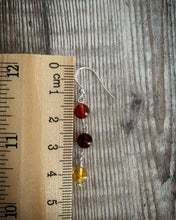 Load image into Gallery viewer, Amber Multicoloured Crystal Earrings