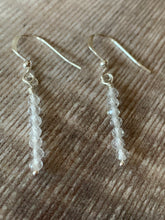 Load image into Gallery viewer, White Topaz Gemstone Earrings