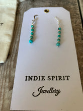 Load image into Gallery viewer, Sleeping Beauty Turquoise Crystal Earrings
