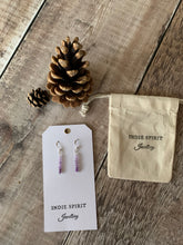 Load image into Gallery viewer, Amethyst Gemstone Crystal Earrings
