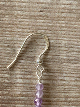 Load image into Gallery viewer, Amethyst Gemstone Crystal Earrings