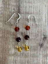 Load image into Gallery viewer, Amber Multicoloured Crystal Earrings