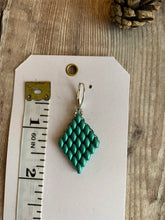 Load image into Gallery viewer, Fern Green Diamond Shaped Earrings