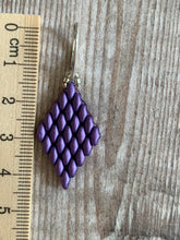 Load image into Gallery viewer, Lavender Diamond Shaped Earrings