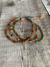 Load image into Gallery viewer, Arizona Turquoise Boho Bracelet