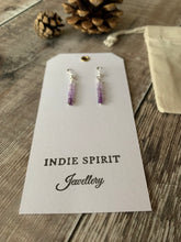 Load image into Gallery viewer, Amethyst Gemstone Crystal Earrings