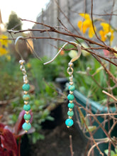 Load image into Gallery viewer, Sleeping Beauty Turquoise Crystal Earrings