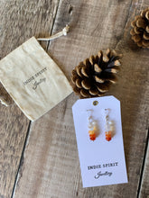Load image into Gallery viewer, Mexican Fire Opal Crystal Earrings