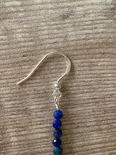 Load image into Gallery viewer, Lapis Lazuli Gemstone Crystal Earrings