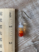 Load image into Gallery viewer, Mexican Fire Opal Crystal Earrings