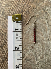 Load image into Gallery viewer, Garnet Gemstone Crystal Earrings