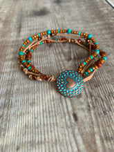 Load image into Gallery viewer, Arizona Turquoise Boho Bracelet