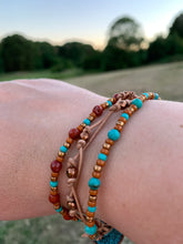 Load image into Gallery viewer, Arizona Turquoise Boho Bracelet