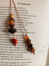 Load image into Gallery viewer, Fiery Autumn Beaded Bookmark
