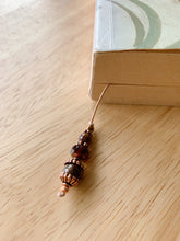 Load image into Gallery viewer, Earthy Autumn Beaded Bookmark
