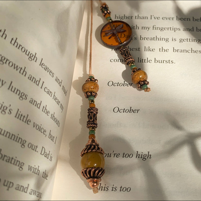 Autumn Beaded Bookmark