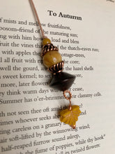 Load image into Gallery viewer, Ochre Autumn Beaded Bookmark
