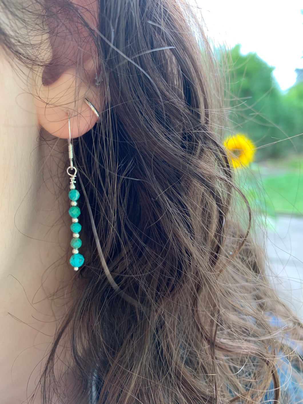 American Turquoise Earrings
