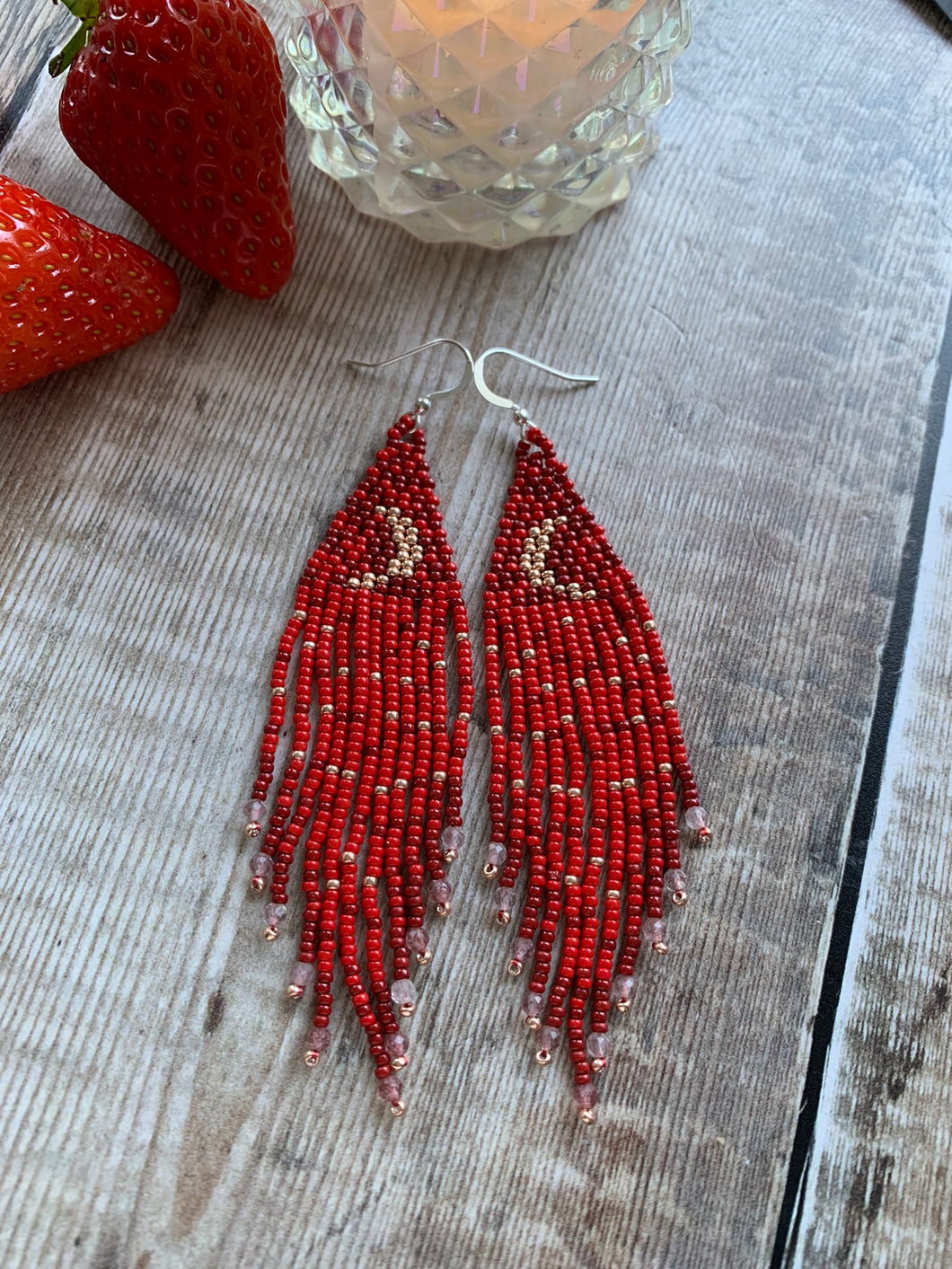 Strawberry Moon Earrings