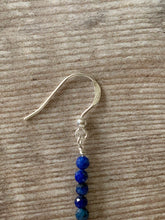 Load image into Gallery viewer, Lapis Lazuli Gemstone Crystal Earrings

