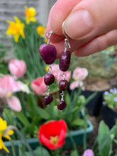 Load image into Gallery viewer, Ruby Natural Crystal Earrings
